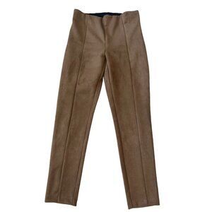 ANN TAYLOR LOFT Brown Faux Suede Leggings Pants Size 6